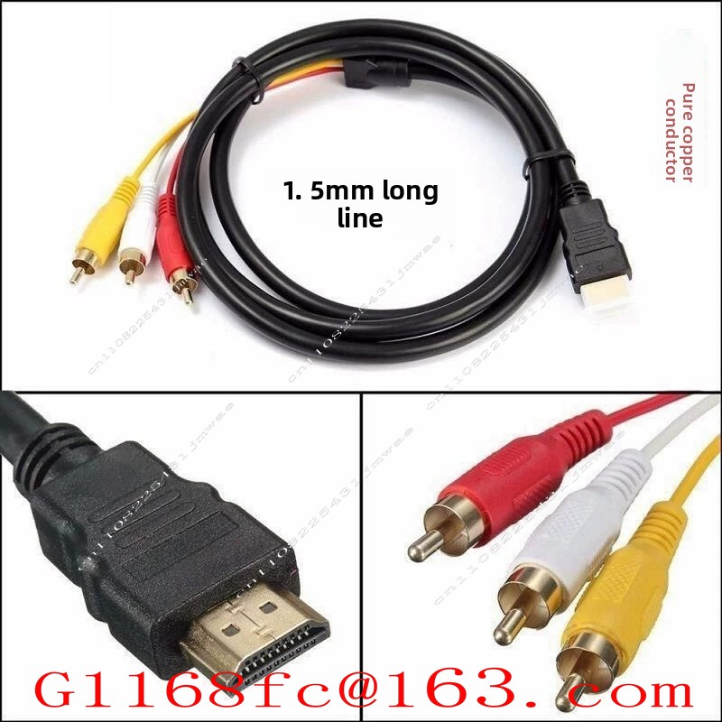 Hdmi Cable - Cabo adaptador HDMI para 3 RCA