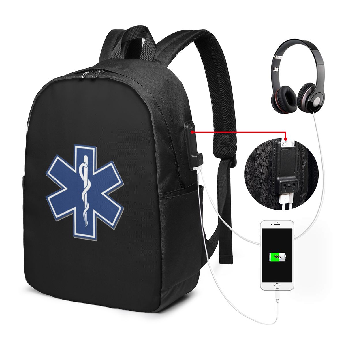 Laptop Bag - Mochila médica de emergência EMT Star