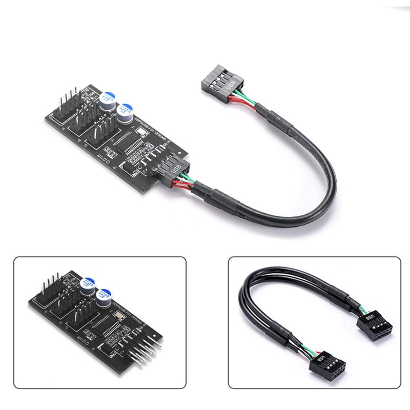 Conector de Hub USB ABQX 9Pin, - Usb Hub avaliação e preço