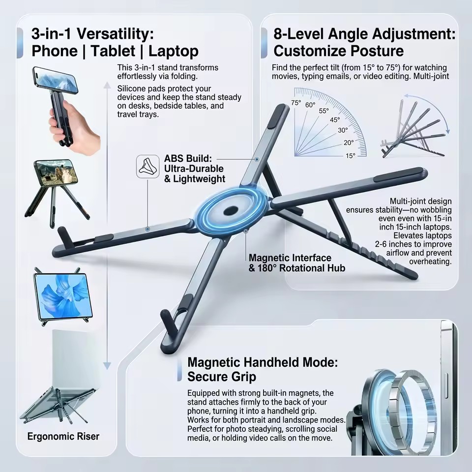 Suporte Magnético Portátil par - Laptop Stand avaliação e preço