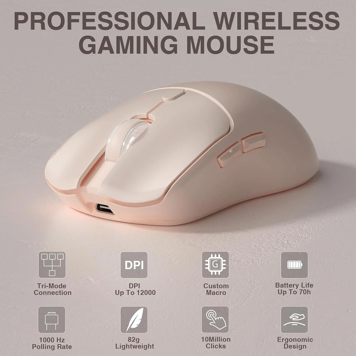 Mouse Gamer Sem Fio Tri-mode A - Laptop Mouse avaliação e preço