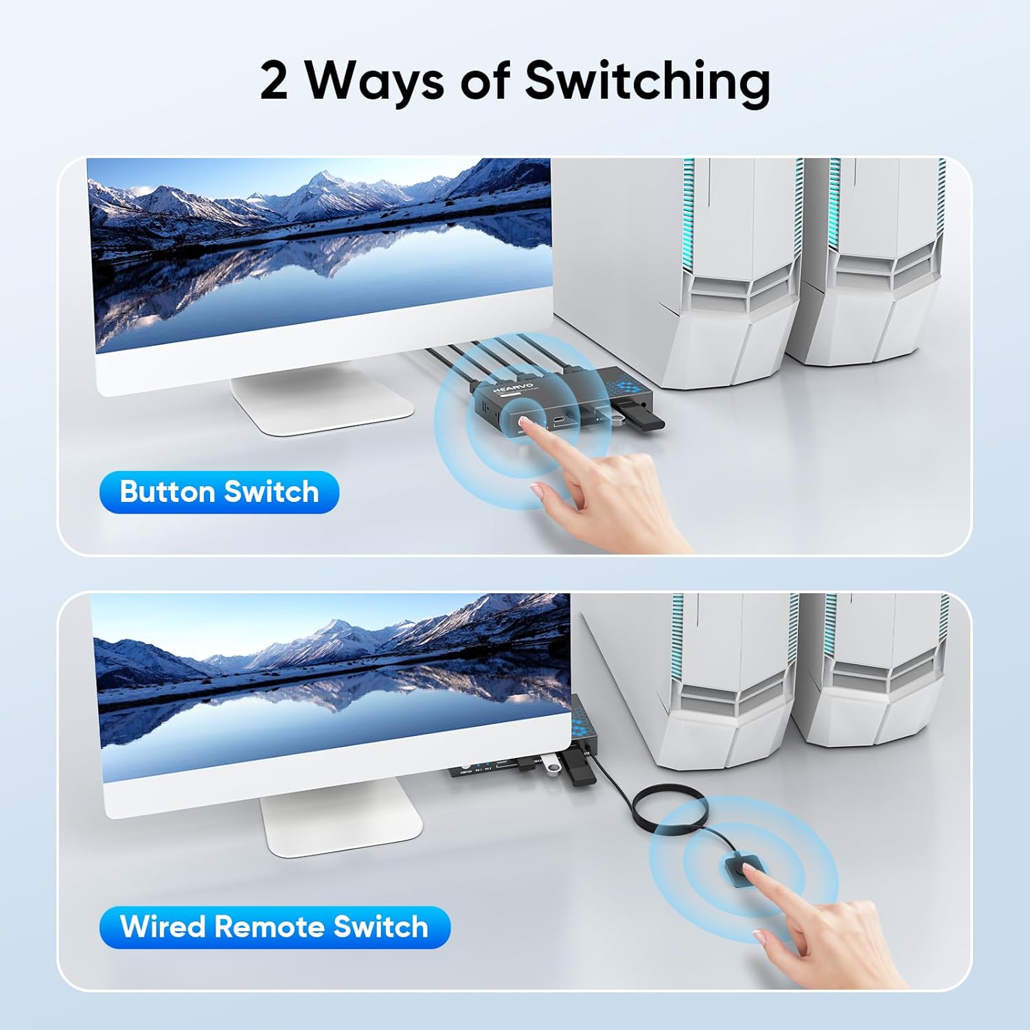 Switch KVM USB 3.0 HDMI 4K 60H - Laptop Mouse avaliação e preço